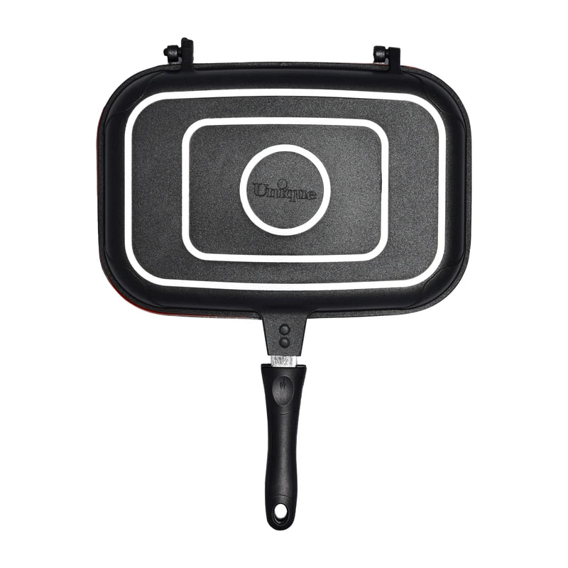 تابه رژیمی چدن گرانیت سایز 34 یونیک کد 8916 مدل دیاموند رنگ مشکی