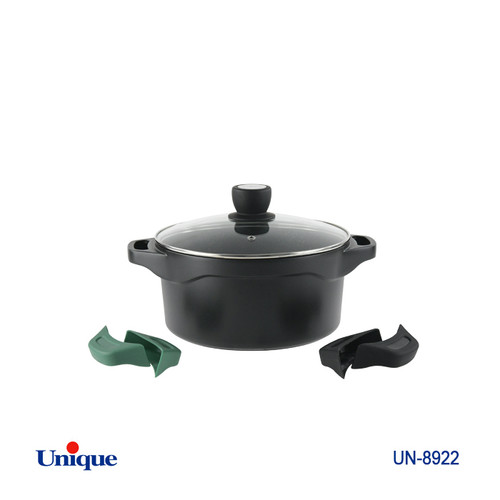 قابلمه سایز 16 گرانیت مدل هلیوس دارای دسته سیلیکون یونیک وارداتی کد 8922
