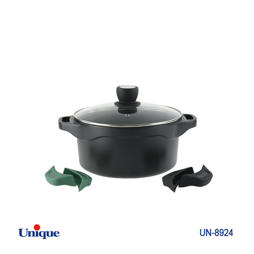 قابلمه سایز 20 گرانیت مدل هلیوس دارای دسته سیلیکون یونیک وارداتی کد 8924