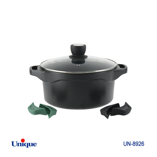 قابلمه سایز 24 گرانیت مدل هلیوس دارای دسته سیلیکون یونیک وارداتی کد 8926
