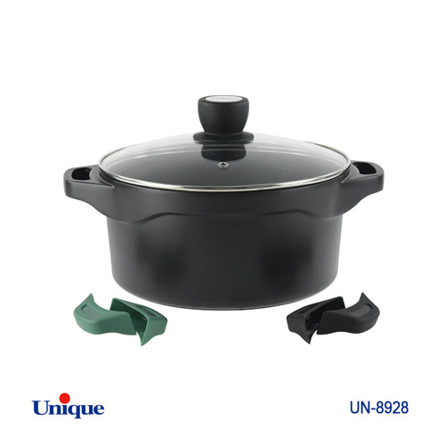 قابلمه سایز 28 گرانیت مدل هلیوس دارای دسته سیلیکون یونیک وارداتی کد 8928