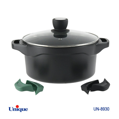 قابلمه سایز 32 گرانیت مدل هلیوس دارای دسته سیلیکون یونیک وارداتی کد 8930