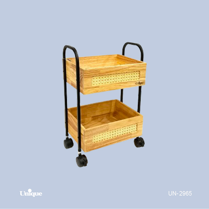 جا پیازی چوب حصیری 2طبقه یونیک کد 2965